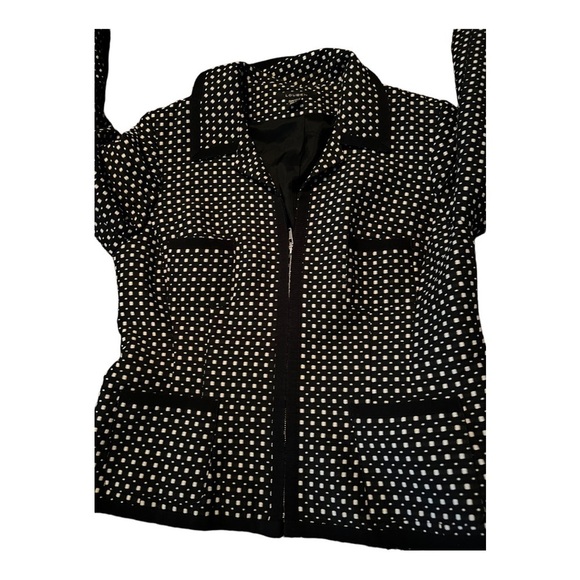 Louben black and white blazer size 10 - Picture 3 of 5